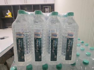 PureSip 1 Ltr Square Water Bottel
