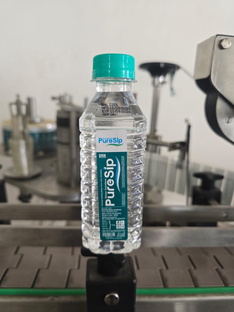 PureSip 200ML Water Bottel Clear