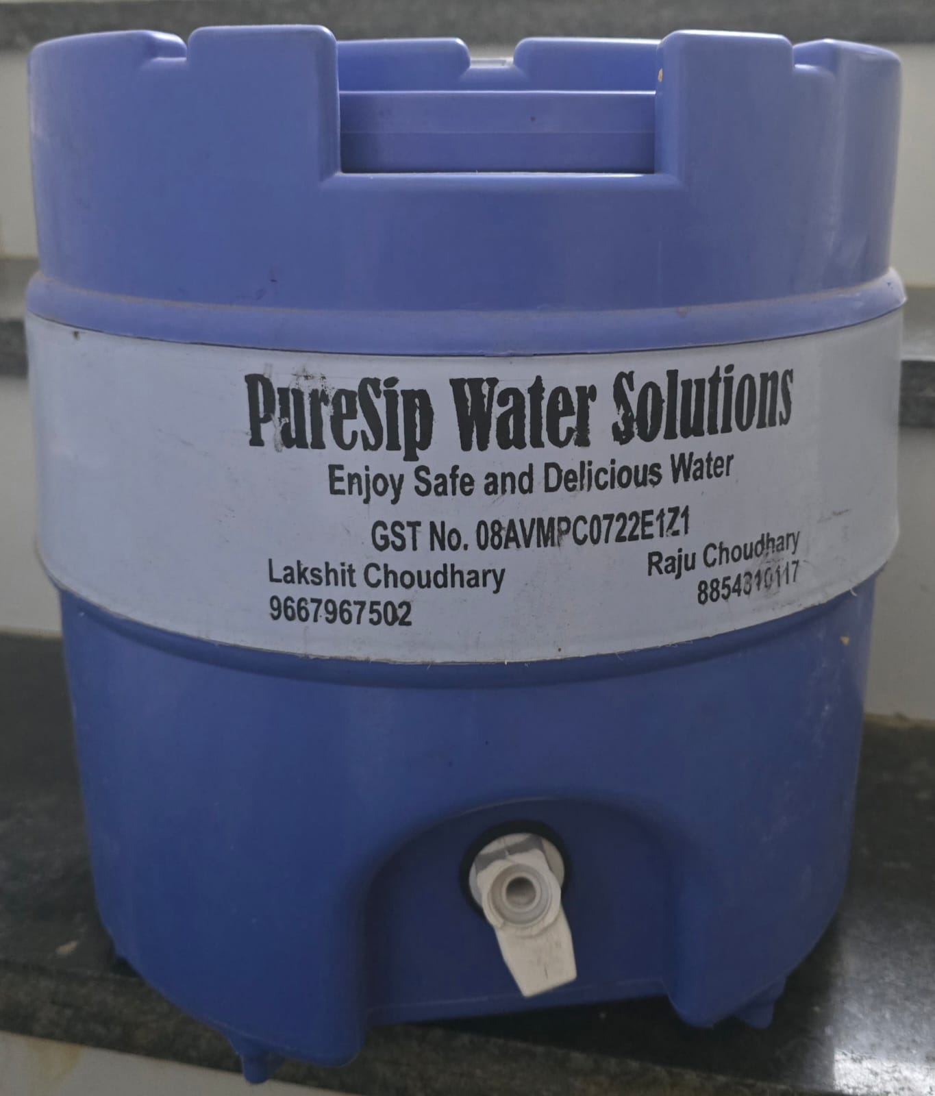 PureSip 10 litre camper can